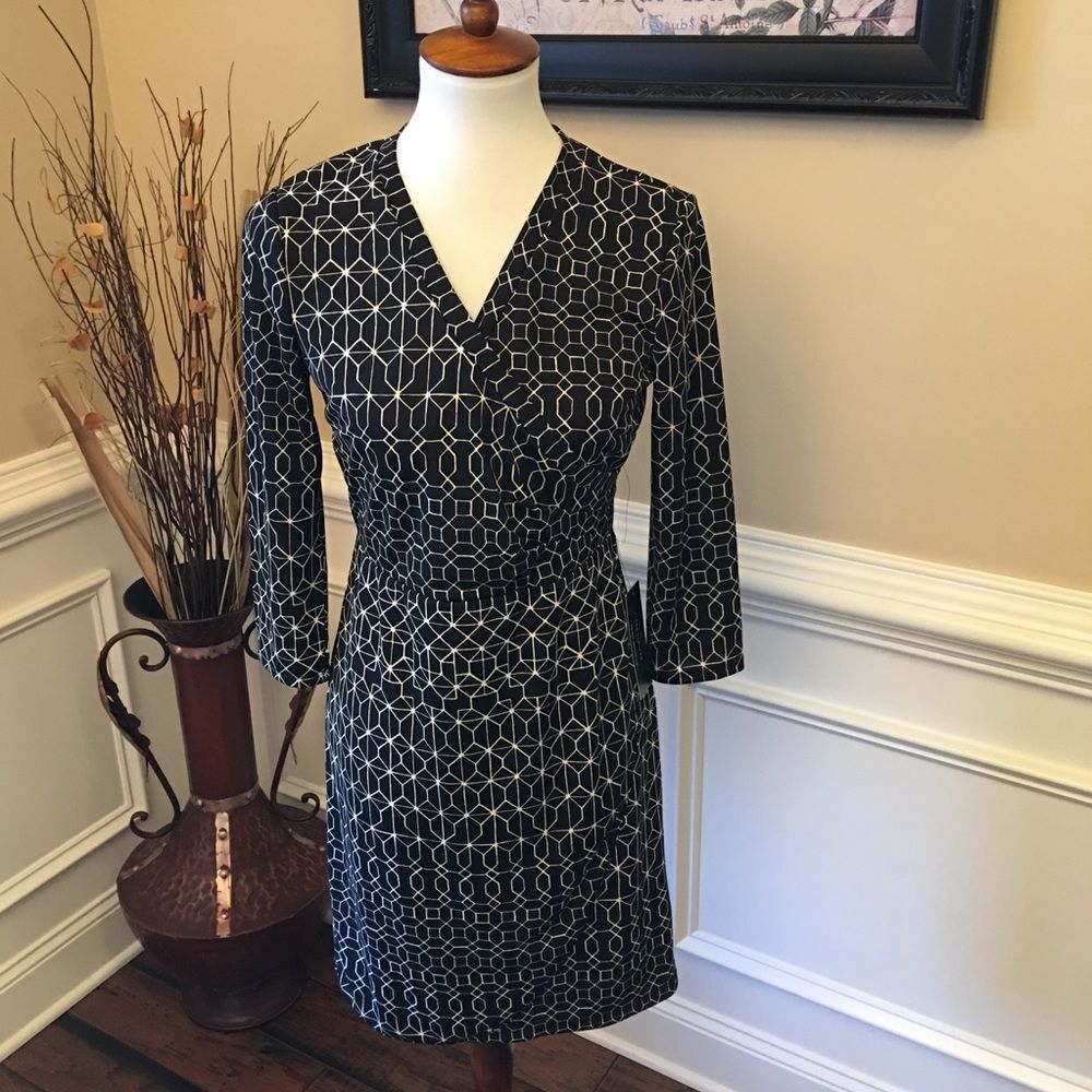 The Limited Faux Wrap Dress Sz S